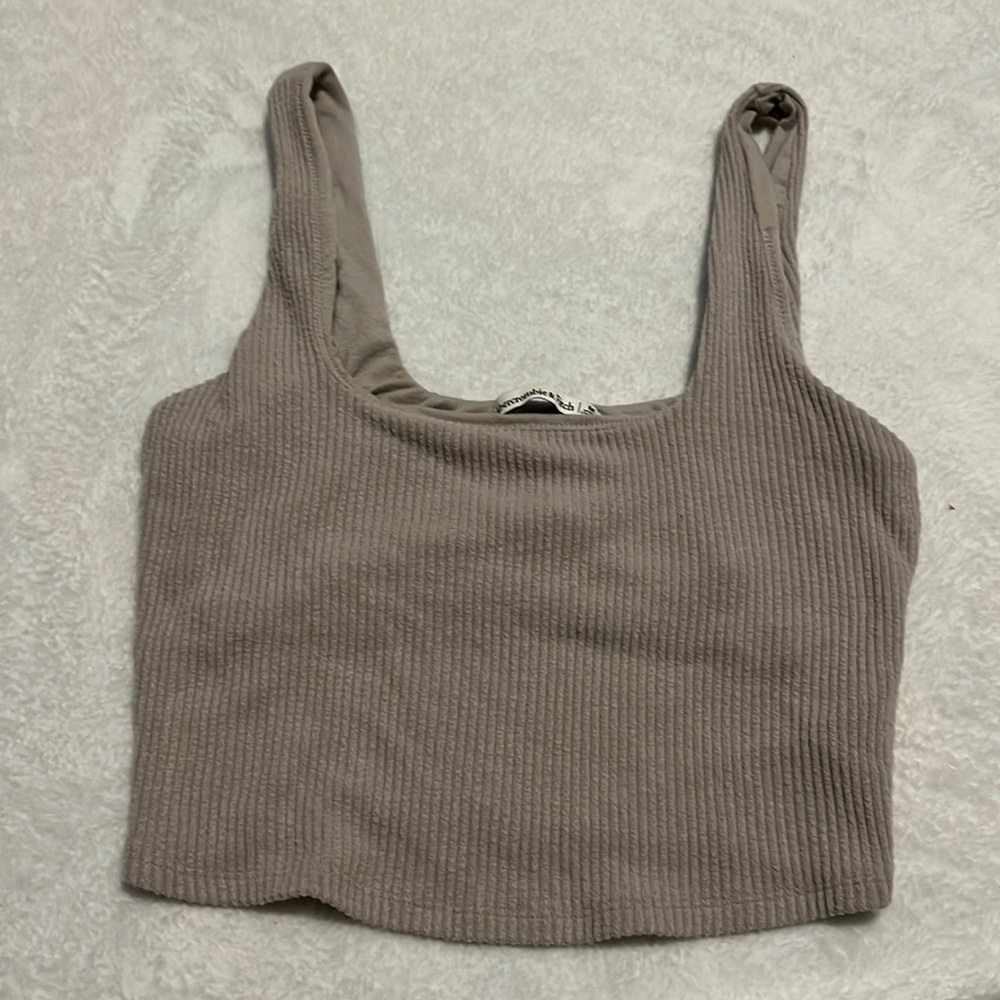 Abercrombie & Fitch ribbed square neck crop
